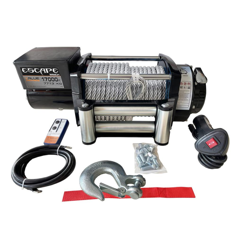 Евакуаторна лебідка Escape Value 17000 lbs 24V (7713 Кг)